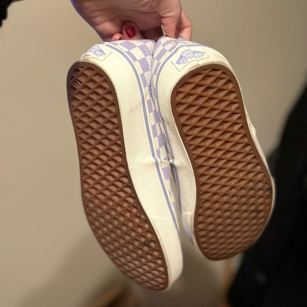 Purple and White Checkered Authentics - Picture 3 of 4